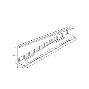 Kačírková lišta okrajová PVC plech – spádová výkres