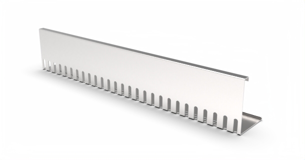 Kačírková lišta okrajová nerezová