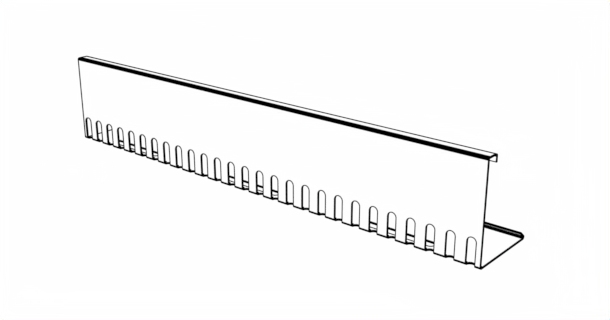Kačírková lišta okrajová hliníková – rovná výkres