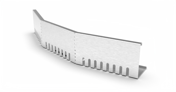 Kačírková lišta okrajová hliníková – oblouková náhledový obrázek