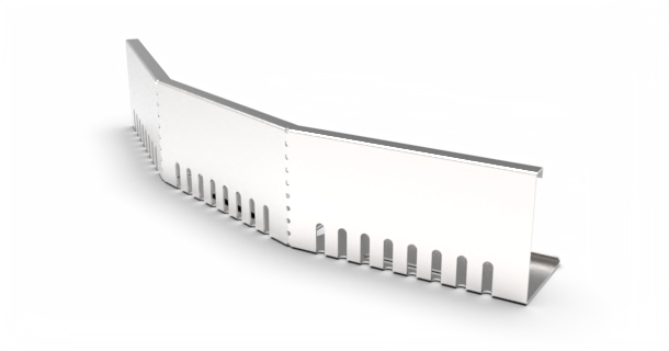 Kačírková lišta okrajová nerezová – oblouková náhledový obrázek