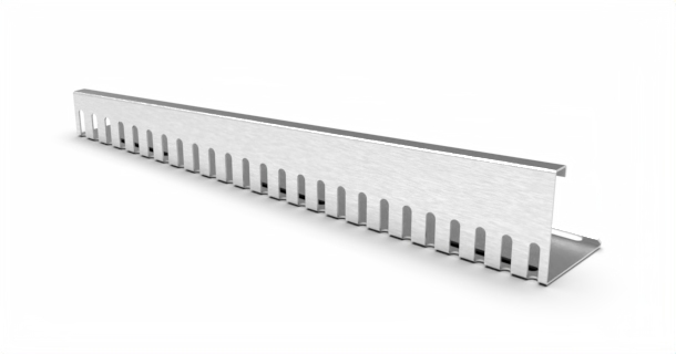 Kačírková lišta okrajová hliníková – spádová