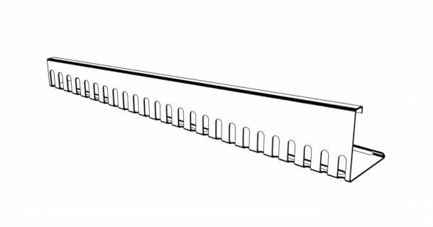 Kačírková lišta okrajová PVC – spádovávýkres