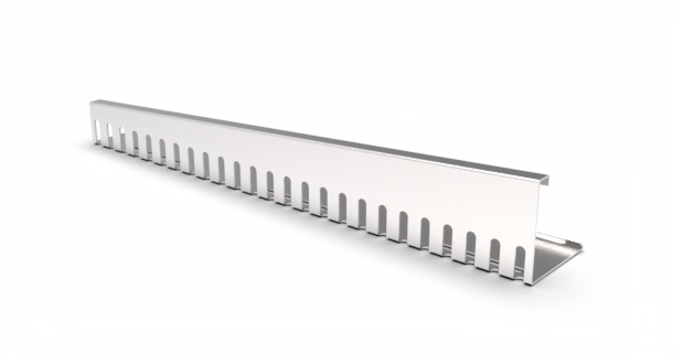 Kačírková lišta okrajová nerezová – spádová