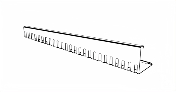 Kačírková lišta okrajová nerezová – spádová výkres