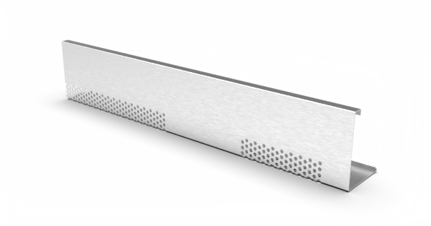 Kačírková lišta pro dělení souvrství hliníková