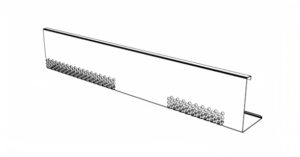 Kačírková lišta pro dělení souvrství – rovná výkres