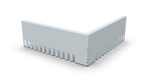 Kačírková lišta okrajová PVC – rohová náhledový obrázek